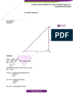 Concise Selina Solutions For Class 9 Maths Chapter 22 Trigonometrical Ratios