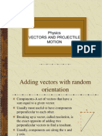 Vectors and Projectiles Motion
