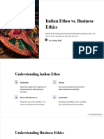 Indian Ethos Vs Business Ethics