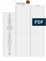 ELW Vocabulary Family Members