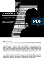 FULL PAPER, Paguinto, Variations, Causes and Impact of Social Isolation On Well-Being of Adults, A Cross-Country Analysis, IsSP Bibliography 2022