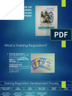 Orientation On Training Regulations Development