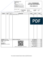 R.U.C. 20608854054 Factura Electrónica F001-00001173: Código Cant. U.M. Descripción P.Unit Dcto. Total