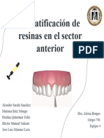 E4 - Estratificación de Resina en El Sector Anterior