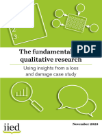 Plan 1 2 3: The Fundamentals of Qualitative Research