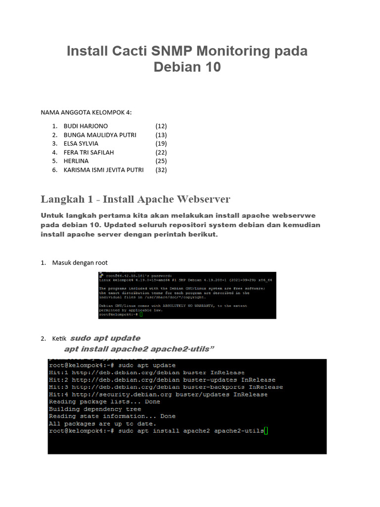 Panduan Instalasi Cacti di Debian 10 | PDF | Griya & Taman | Teknologi ...