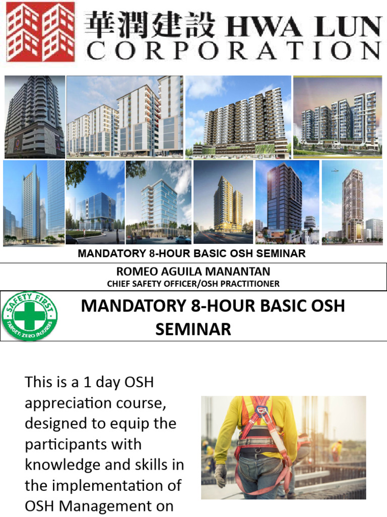 Mod 001 Overview To Osh Participant Rev0 Pdf Occupational