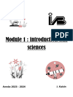 Module N°1 Introduction Aux Sciences