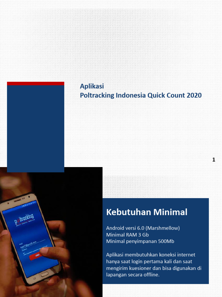 Panduan Aplikasi Quick Count 2020 | PDF