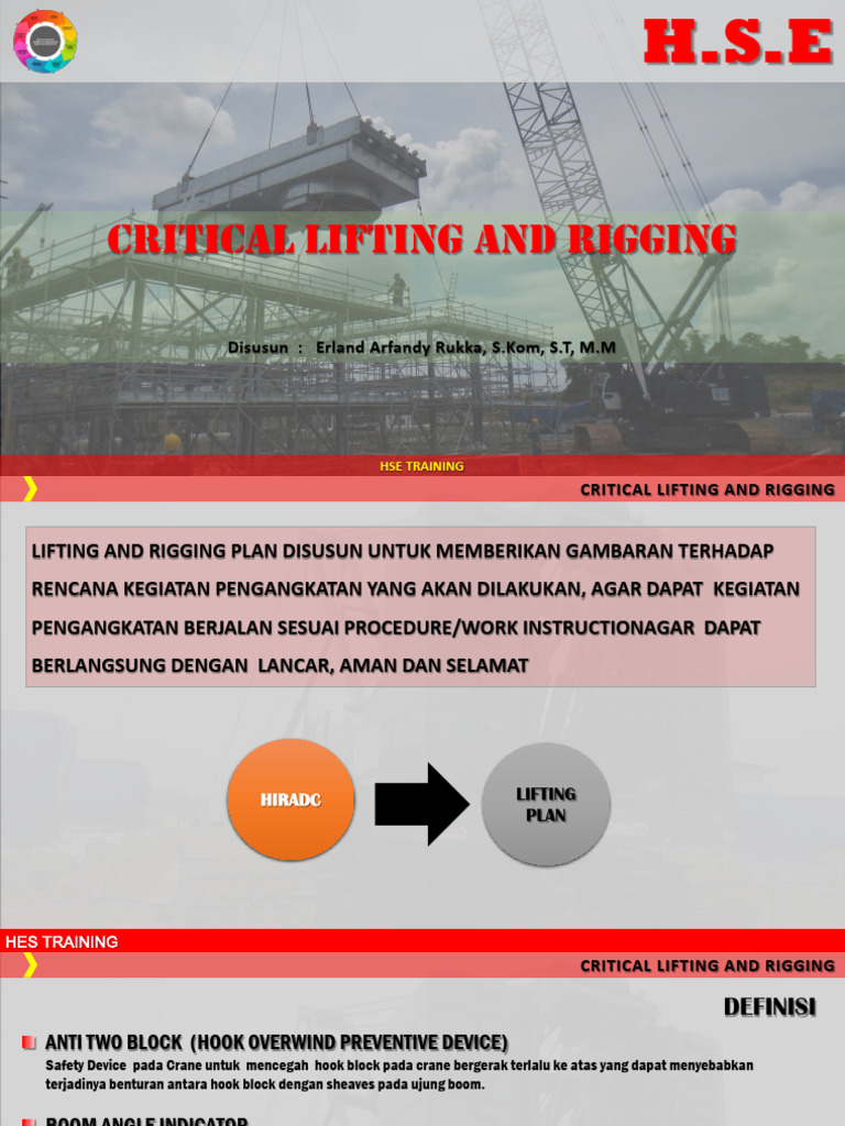 Crane Lifting and Rigging Training PDF