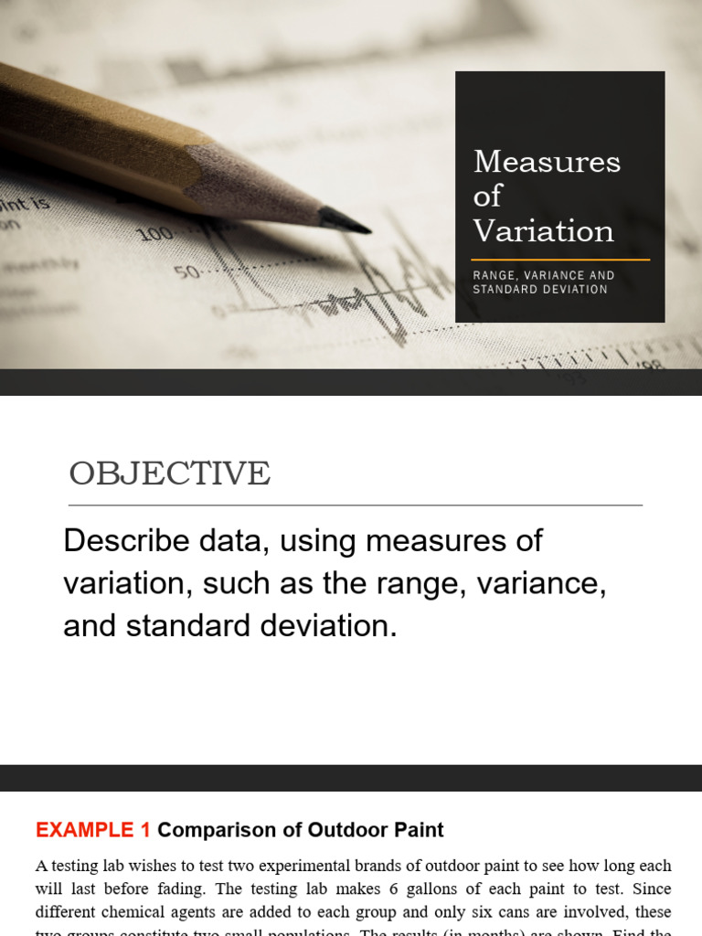 Examples Of Measures Of Variation Anchor