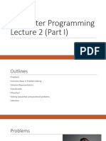 Computer Programing Lecture 2