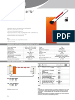 FAAC 620 Medium To Heavy Traffic Control Arm Barrier Operators Spec Sheet