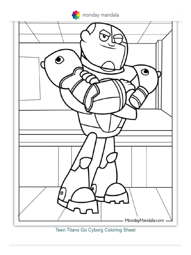 30 Teen Titans Go Coloring Pages (Free PDF Printables) | PDF