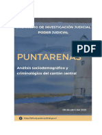 Analisis Sociodemografico y Criminologico de Puntarenas