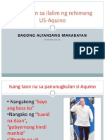 Isang Taon Sa Ilalim Ng Rehimeng US-Aquino
