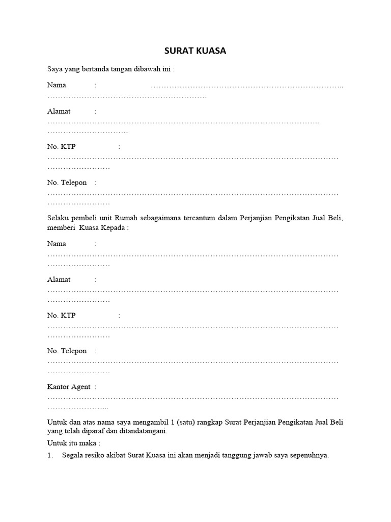 SURAT_KUASA_PPJB_DIAMBILKAN_BROKER | PDF