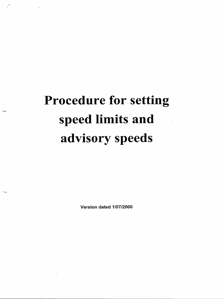 Setting of speedlimits 2002 pdf
