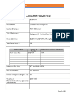 BUSM2411 Leadership and Management YeohTeongWah Assignment 2