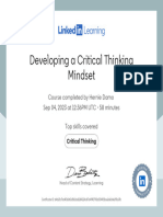 Certificate Of Completion_Developing a Critical Thinking Mindset