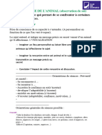 LA REPONSE DE L'ANIMAL (Observation de Soi)