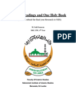 Variant Readings of Holy Quran Rsearch Proposal