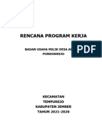 Program Kerja Bumdes Sejahtera Mandiri