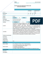 Chemie 2 Modulbeschreibung