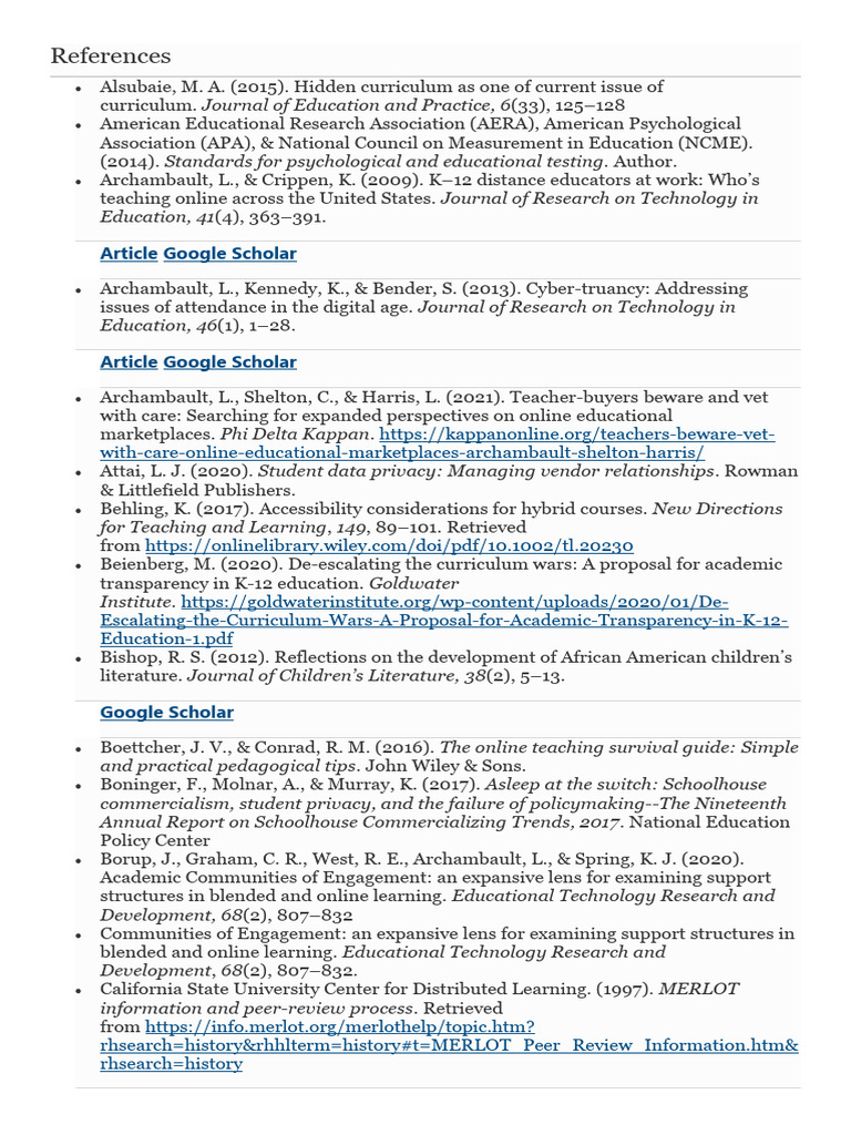 References PDF Educational Technology Literacy