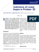 B Cell Epitopes White Paper