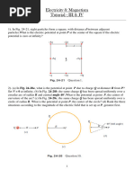 Electricity & Magnetism Tutorial III & IV