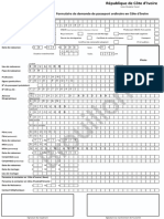 Formulaire - Passeport - Ci 4