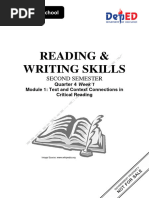 SHS 4th Quarter Reading and Writing Module 1