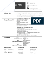 Abu-Abu Minimalist Resume