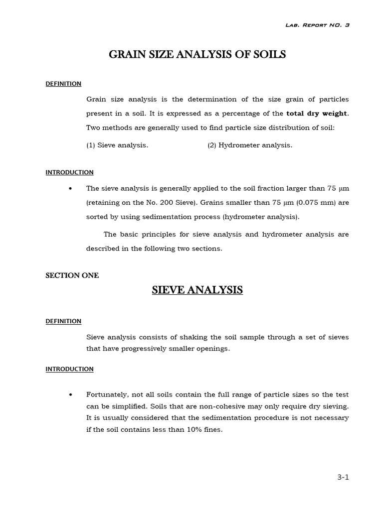 3 Sieve Analysis | PDF | Silt | Particle Size Distribution