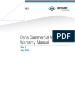 Dana Commercial Vehicle Warranty Manual July, 2012