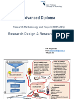 RMP470S Lecture 3-Research Design & Research Methods
