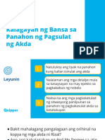 Kalagayan NG Bansa Sa Panahon NG Pagsulat NG Akda: Aralin 1