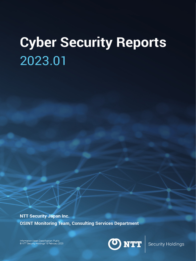 Cybersecurity Report: January 2023 Insights | PDF | Security | Computer ...