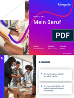 Mein Beruf: Wortschatz