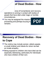 Recovery of Dead Bodies How To Cope