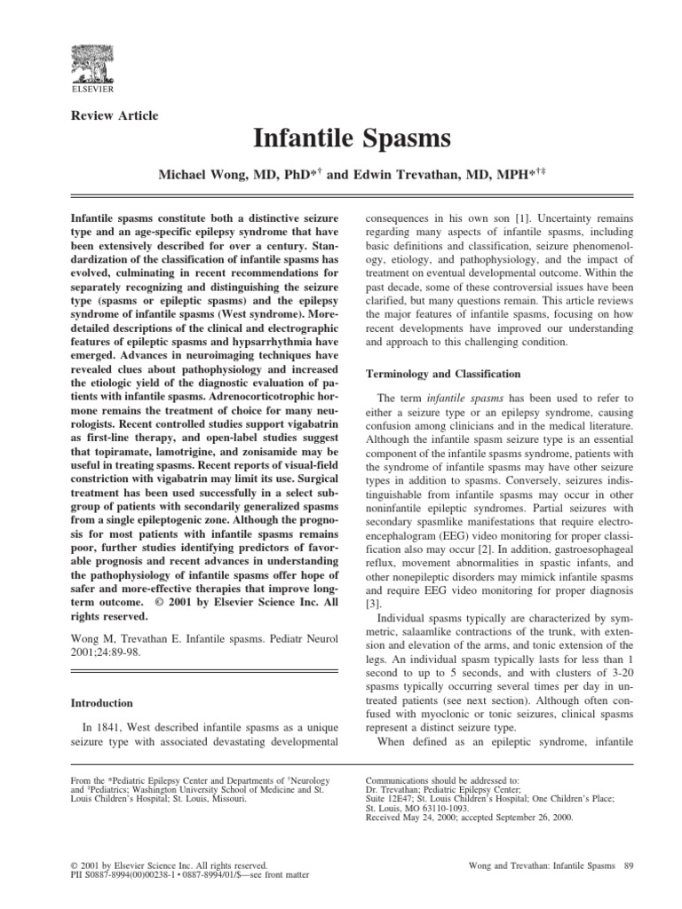 New Guidelines Issued On Treatment Of Infantile Spasms – SLEQJZ