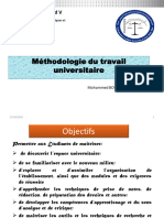 Méthodologie Du Travail Universitaire