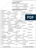 Sec 1 Units 1-3 Exam A Mse