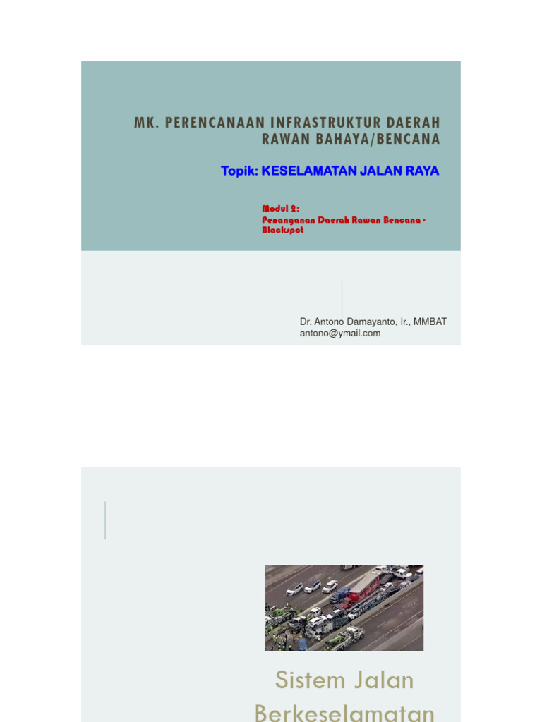 Materi-2 - Keselamatan Jalan Raya | PDF
