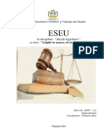 Eseu Litigiile de Muncă - Bazele Legislației