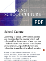 Changing School Culture