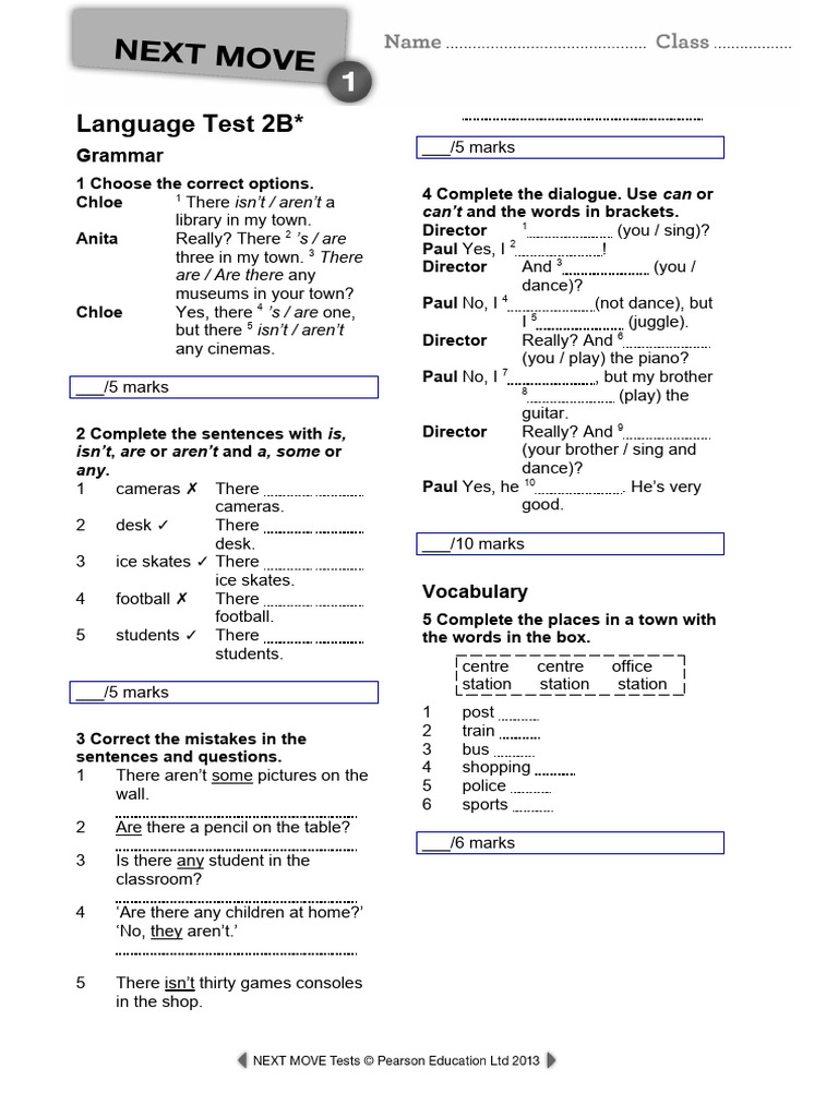 Language Test 2B | PDF | Human Communication | Linguistics