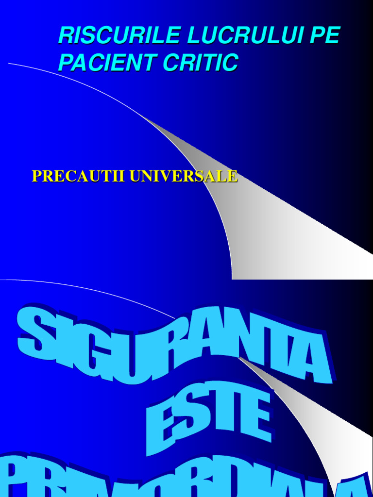 Riscurile Salvatorilor. Precautiuni Universale | PDF