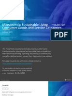 Megatrends Sustainable Living Impact On Consumer Goods and Service Categories
